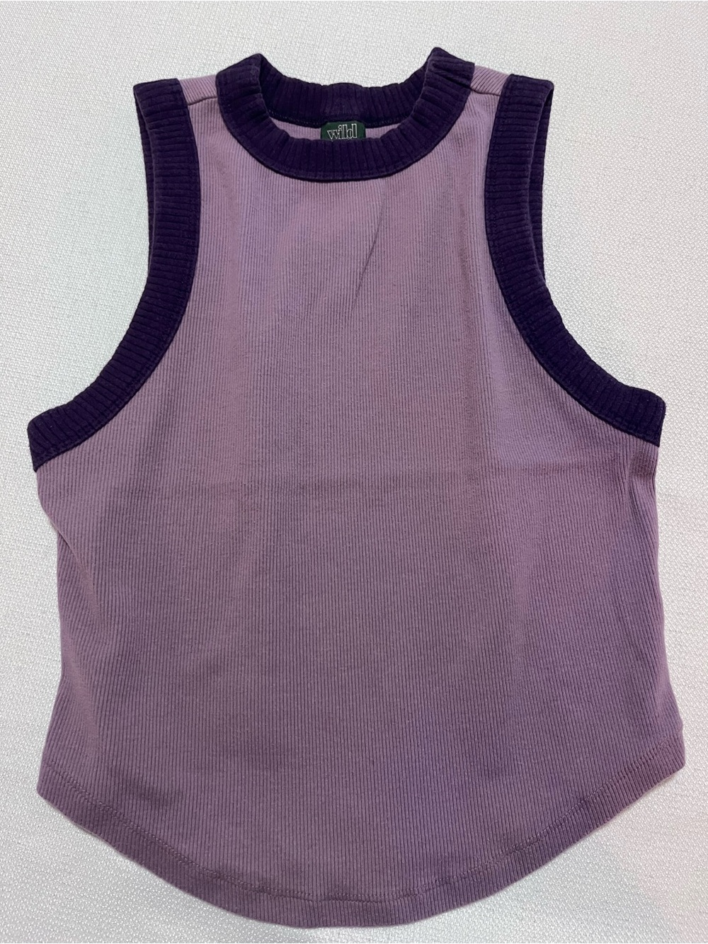 Wild Fable Fitted Ribbed Tank Top in Lavender and Deep Purple Size Small